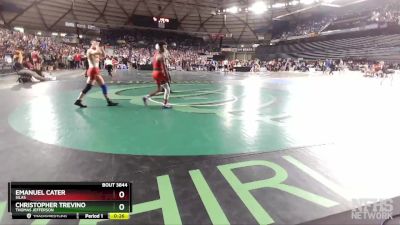 3A 126 lbs 3rd Place Match - Christopher Trevino, Thomas Jefferson vs Emanuel Cater, Silas