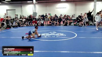 48 lbs Round 4 (8 Team) - Levi Mathew, Dragon United vs Mason Lampariello, Mayfield Mat Academy