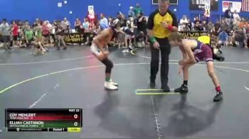 85 lbs Quarterfinals (8 Team) - Elijah Castanon, Untouchables Purple vs Coy Mehlert, Team Iowa Red