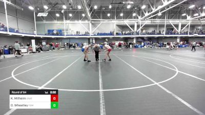 157 lbs Round Of 64 - Kaden Milheim, Unattached-American University vs Dom Wheatley, F&M