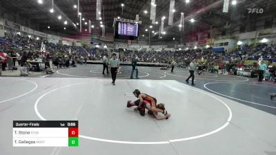 Quarterfinal - Teddy Stone, Stone Wrestling vs Tyrann Gallegos, Montezuma Cortez Wrestling Club