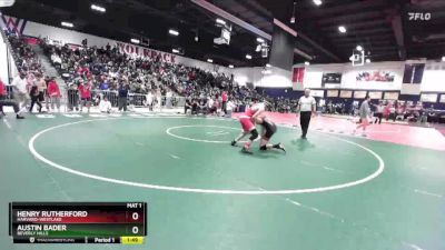 120 lbs Champ. Round 1 - Austin Bader, Beverly Hills vs Henry Rutherford, Harvard-Westlake