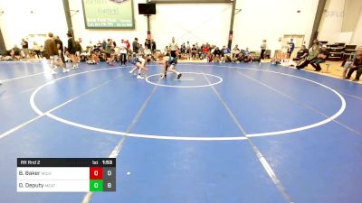 116 lbs Rr Rnd 2 - Brady Baker, Michigan Grapplers vs Dominic Deputy, Meatballs