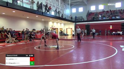 125 lbs Consi Of 16 #2 - Charlie Lenox, NC State vs Ryan Chauvin, Army Prep