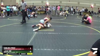 98 lbs Placement - Brooklyn Rizzo, Ragin Raisins WC vs Nayeli Duran, Ares