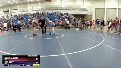 136 lbs Cons. Round 3 - Aj DeMassimo, OH vs Asa Yost, WV