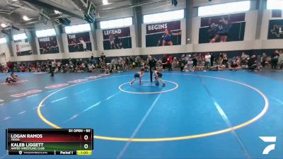 60 lbs Cons. Round 2 - Logan Ramos, Texas vs Kaleb Liggett, Amped Wrestling Club