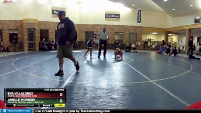 75 lbs Quarterfinal - Eva Villalobos, Carmel USA Wrestling Club vs Arielle Morrow, Franklin Central Wrestling Club