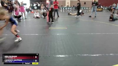 6 lbs Finals (2 Team) - Aria Bushaw, Lady Reapers vs Cadence Aultman, Steel Valley