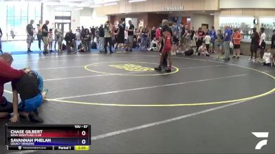 67 lbs Round 5 - Chase Gilbert, NOVA Wrestling Club vs Savannah Phelan, Legacy Dragons