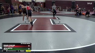 124-132 lbs 1st Place Match - Drake Forcier, Waverly-Shell Rock vs Seth Boyle, Drexler
