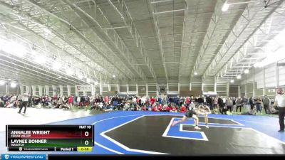 130 lbs 5th Place Match - Laynee Bonner, Wasatch vs AnnaLee Wright, Cedar Valley