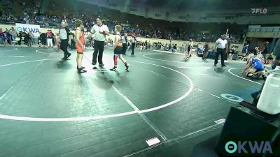 110 lbs Round Of 32 - Ayden Snyder, Hennessey Takedown Club vs Levi Emrich, Pawhuska Elks Takedown