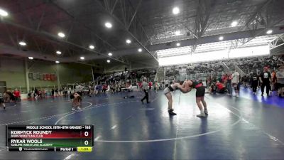 165 lbs Semifinal - Kormyck Roundy, Davis Wrestling Club vs Rykar Wools, Sublime Wrestling Academy