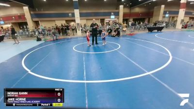 43 lbs Round 1 - Norah Gann, Haslet WC vs Jake Horne, Texas Eagle Wrestling Academy