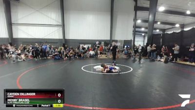 36-39 lbs Round 1 - Mosby Brasel, Elma Wrestling Club vs Cayden Dillinger, NWWC