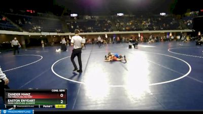 85 lbs Cons. Semi - Zander Manz, The Wrestling Factory vs Easton Enyeart, Moen Wrestling Academy