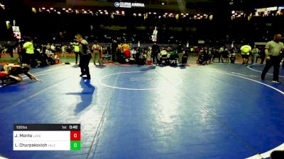 100 lbs Consolation - Joseph Monto, Lakeland Jr Wrestling vs Lucas Churpakovich, Yale Street