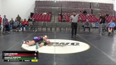 85 lbs Round 2 (8 Team) - Cash Dorazio, Beast Mode vs Maddux Rabczak, Minions Green (GA)