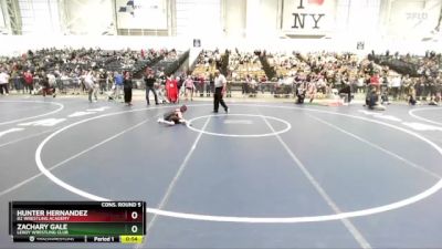 61 lbs Cons. Round 5 - Hunter Hernandez, B2 Wrestling Academy vs Zachary Gale, LeRoy Wrestling Club