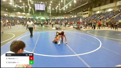 102 lbs Consi Of 8 #2 - Kyle Menuez, Black Fox Wr Acd vs Case Schindler, David City HS