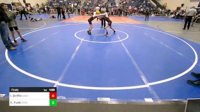 86 lbs Final - Ian Griffin, Unaffiliated vs Edric Funk, Dover Pirates Wrestling Club