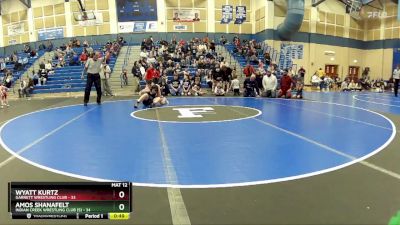 130 lbs Cross Bracket (8 Team) - Wyatt Kurtz, Garrett Wrestling Club vs Amos Shanafelt, Indian Creek Wrestling Club (S)