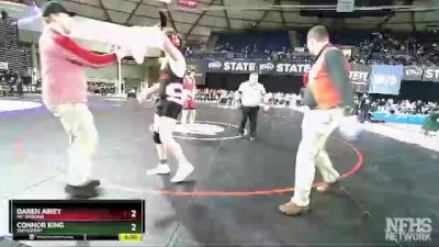 3A 220 lbs Quarterfinal - Connor King, Snohomish vs Daren Airey, Mt. Spokane