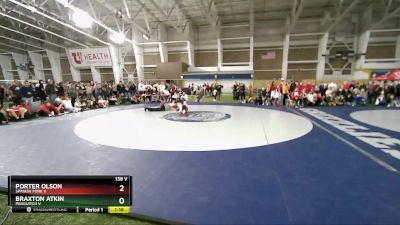 138 V Champ. Round 3 - Porter Olson, Spanish Fork V vs Braxton Atkin, Panguitch V