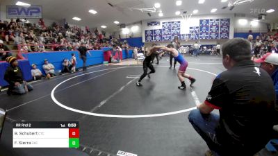 90 lbs Rr Rnd 2 - Bowen Schubert, Chandler Takedown Club vs Fernando Sierra, OKC Saints Wrestling