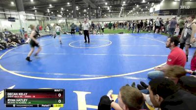 85 lbs Finals (2 Team) - Ryan Hatley, BELIEVE TO ACHIEVE vs Decan Kelly, GREAT NECK WC - GREEN