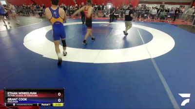 195 lbs Semifinal - Ethan Winkelman, Victory School Of Wrestling vs Grant Cook, Wisconsin