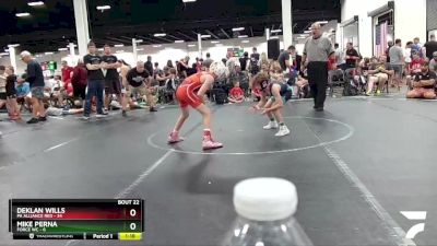 76 lbs Round 6 (8 Team) - Deklan Wills, PA Alliance Red vs Mike Perna, Force WC