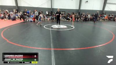 77 lbs Quarterfinal - Leonardo Saucedo, Sunnyside Ironman Wrestling vs Johnny `Bo` Baxter, Punisher Wrestling Company