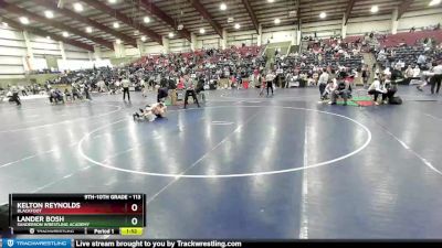 113 lbs Quarterfinal - Lander Bosh, Sanderson Wrestling Academy vs Kelton Reynolds, Blackfoot