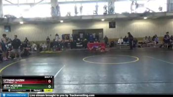106 lbs Round 1 (8 Team) - Lytning Hazen, California vs Jett McGuire, Indiana Blue