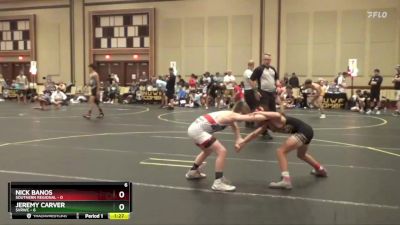 90 lbs Round 5 (6 Team) - Nick Banos, Southern Regional vs Jeremy Carver, SVRWC