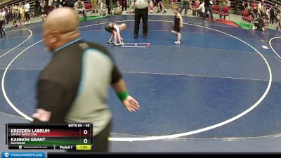 45 lbs Cons. Round 3 - Kannon Grant, Duchesne vs Kreeden Labrum, Uintah Wrestling