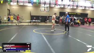 195 lbs Cons. Round 1 - Landon Duffy, Indee Mat Club vs Jackson Wacha, Iowa