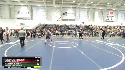 144-154 lbs Round 2 - Hailey Lichtenstein, Bear Cave Wrestling vs Isabella Bailey, Gowanda Wrestling Club