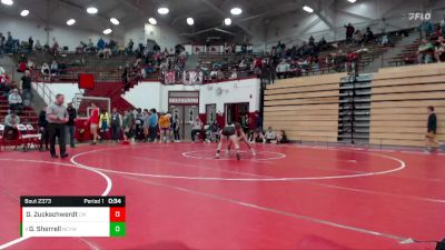 132 lbs Champ. Round 3 - Gabriel Sherrell, New Castle Youth Wrestling vs Drew Zuckschwerdt, Club Madison