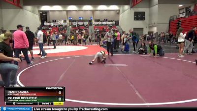 65 lbs Quarterfinal - Ryleigh Doolittle, Tennessee Valley Wrestling vs Ryan Hughes, Gulf Coast Wrestling Club