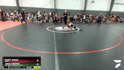 78 lbs Quarterfinal - Wyatt Shook, NWWC vs Josiah Deonigi, Mat Demon Wrestling Club