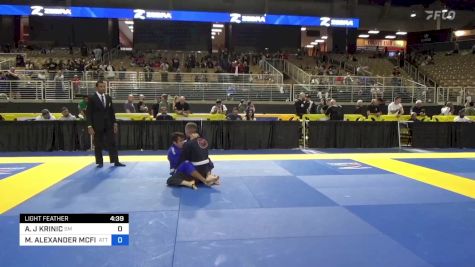 ADAM J KRINIC vs MAXWELL ALEXANDER MCFIELD 2024 Pan Jiu Jitsu IBJJF Championship