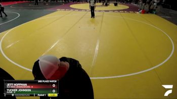 105 lbs Finals (8 Team) - Elden Halvorson, NLS (New London/Spicer) vs Parkin Gage, PLPRB