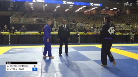 ADRIAN RAFAEL HERMOSILLO vs GERALD MYRON LEWIS 2024 Pan Jiu Jitsu IBJJF Championship