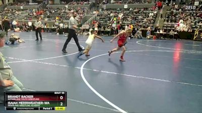 80 lbs 5th Place Match - Brandt Backer, Sutherland Youth Wrestling vs Isaiah Merriweather-Ward, Siouxland Wrestling Academy