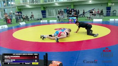 49kg Round 3 - Nevis Saunders, Coast WA vs Emma Skok, Lakehead WC