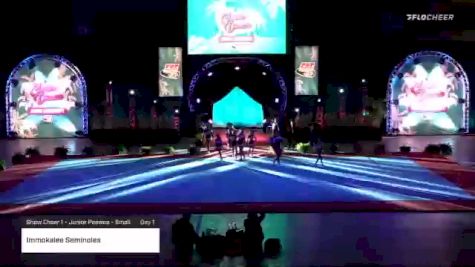 Immokalee Seminoles [2020 Show Cheer 1 - Junior Peewee - Small Day 1] 2020 Pop Warner National Cheer & Dance Championship