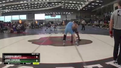 157 lbs Cons. Round 2 - Jared Osborne, Johns Hopkins University vs Cameron Bruffy, Centenary University (New Jersey)